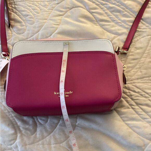 NWT Kate Spade pink and white purse, bag - Picture 8 of 12